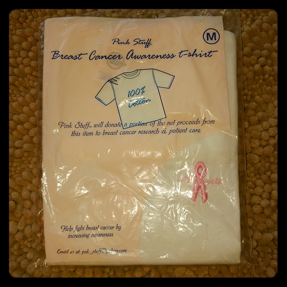 Pink Stuff breast cancer awareness t shirt NWT…